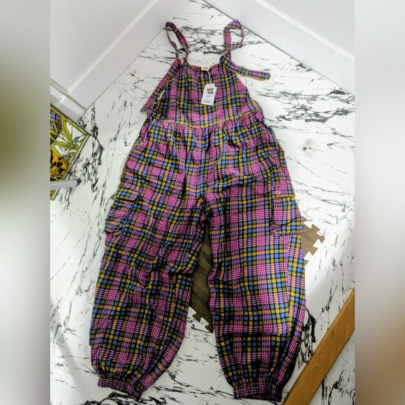 Lucy & Yak Miyada dungarees overalls jumpsuit US 14-16 - Picture 5 of 6